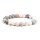 Mala/Armband Zebrajaspis rosa elastisch -- 0.8 cm