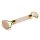 Massage-Roller Rosenquarz -- 70 g; 14 cm