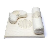 Meditation SET 4 Blume des Lebens BIO Baumwolle (OCS) --...
