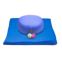 Meditations SET blau/ blau Baumwolle BIO (OCS) -- 65x65x5...