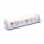 Meditationsbolster wei&szlig; Herzen BIO Baumwolle (OCS) -- 60x16 cm; 2300g