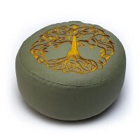 Meditationskissen Baum des Lebens Baumwolle BIO (OCS) --...