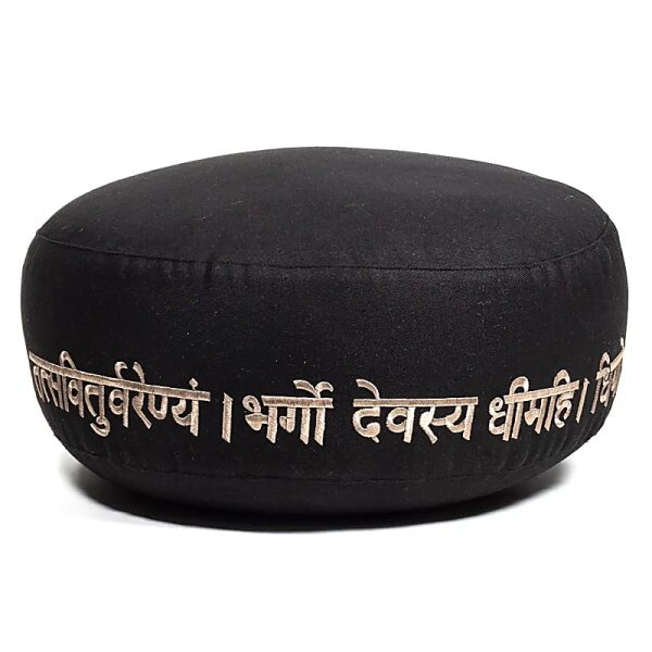 Meditationskissen Gayatri Mantra Baumwolle BIO (OCS) -- 33x17 cm; ±2300 g