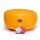 Meditationskissen gelb Baumwolle BIO (OCS) -- 33x17cm; &plusmn;2300g
