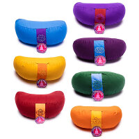 Meditationskissen Halbmond SET 7 Chakras -- ±1008...