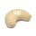 Meditationskissen Halbmondform unendlicher Knoten beige Bio-Baumwolle (OCS) -- 37x17x13 cm