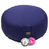 Meditationskissen indigo Baumwolle BIO (OCS) -- 33x17cm;...