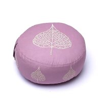Meditationskissen lila Bodhi-Blatt BIO Baumwolle (OCS) --...