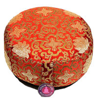 Meditationskissen Lotus Design rot -- 33x17 cm