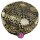 Meditationskissen Lotus Design schwarz/gold -- 33x17 cm