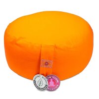 Meditationskissen orange Baumwolle BIO (OCS) -- 33x17cm;...