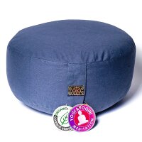 Meditationskissen schieferblau Baumwolle BIO (OCS) --...
