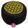 Meditationskissen schwarz/gold - Blume des Lebens -- 33x17 cm