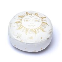 Meditationskissen Sonne weiß Bio-Baumwolle (OCS) --...