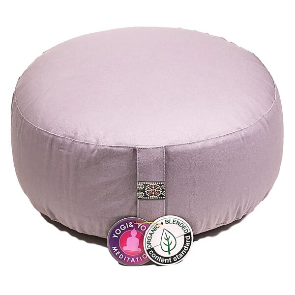 Meditationskissen taupe Baumwolle BIO (OCS) -- 33x17cm; ±2300g