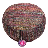 Meditationskissen Vintage Seide mehrfarbig -- 33x17 cm