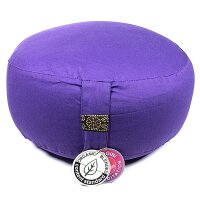 Meditationskissen violett Baumwolle BIO (OCS) -- 33x17cm;...