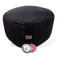 Meditationskissen XL schwarz Baumwolle BIO (OCS) --...