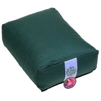 Meditationskissen/Bolster grün 4. Chakra -- 38x28x12 cm