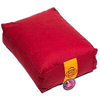 Meditationskissen/Bolster rot 1. Chakra -- 38x28x12 cm