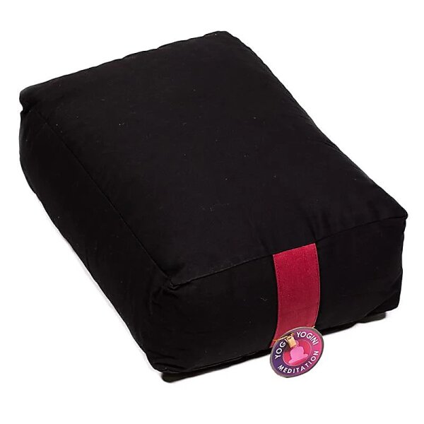 Meditationskissen/Bolster schwarz -- 38x28x12 cm