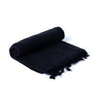 Meditationsschal schwarz -- 200x80cm