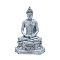 Meditierender Buddha Thailand grau -- 298 g; 13x8x18 cm