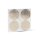 Metallener Aufkleber Blume des Lebens gold 4x -- 3,5cm