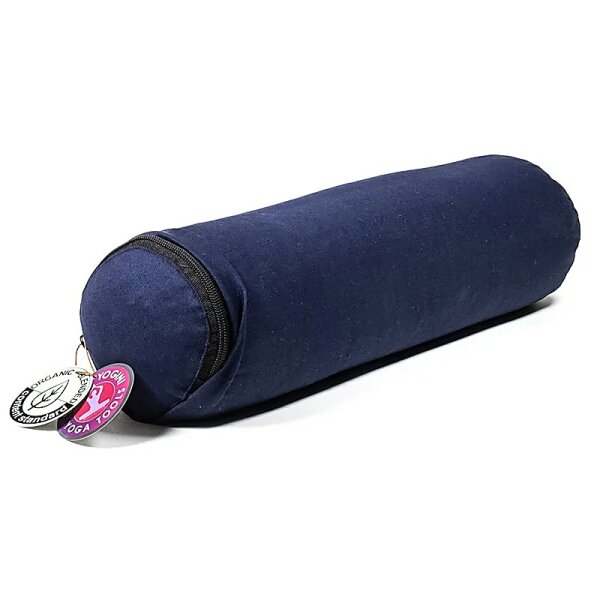 Minibolster dunkelblau Baumwolle BIO (OCS) -- 40x12cm; ±920g