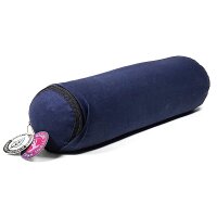 Minibolster dunkelblau Baumwolle BIO (OCS) -- 40x12cm;...