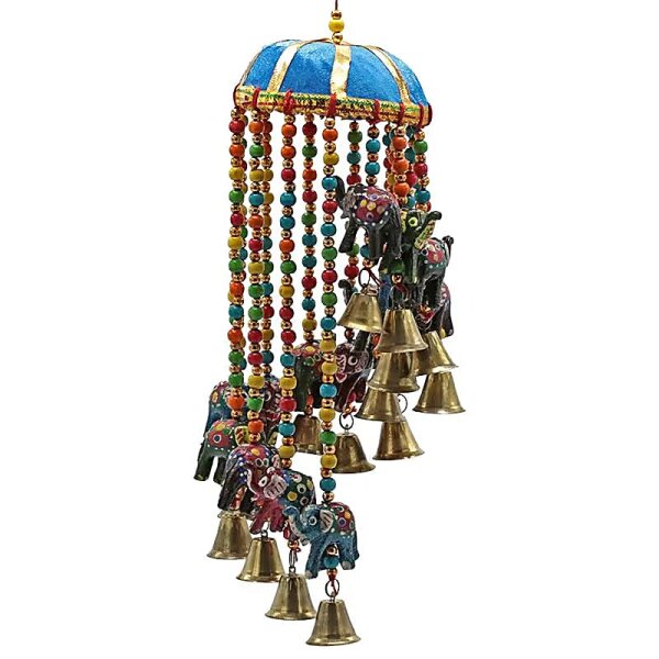 Mobile mit 15 kleinen Elefanten -- 10x40 cm