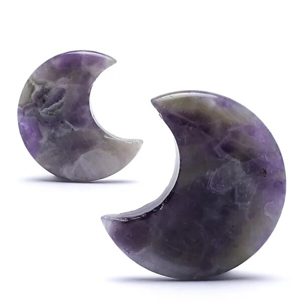 Mondförmiger Stein Amethyst -- 4 cm