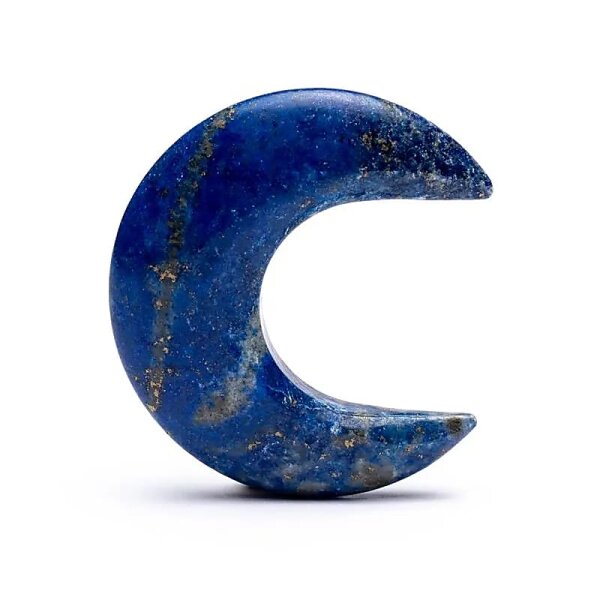 Mondförmiger Stein Lapislazuli -- 4 cm