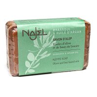 Najel Aleppo Arganöl Seife mit Lavaerde -- 100 g