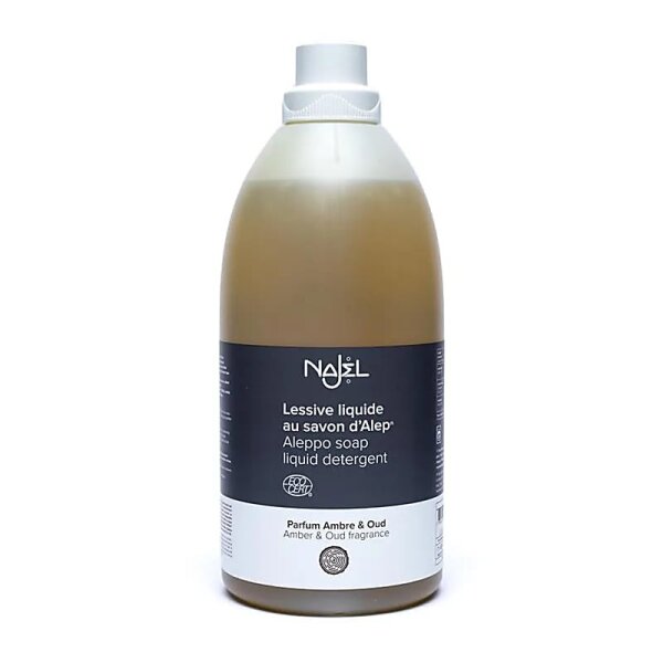 Najel Aleppo-Seife Flüssigwaschmittel Amber & Oudh-Duft – 2000 ml