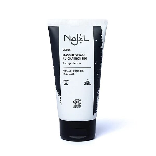 Najel reinigende Holzkohle-Gesichtsmaske BIO -- 75