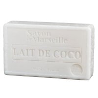 Natürliche Marseille Seife mit Kokosmilch -- 100 g