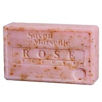 Natürliche Marseille Seife mit Rosenblütenblatt...