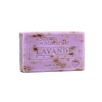 Natürliche Marseille-Seife Lavendelblüten -- 100 g