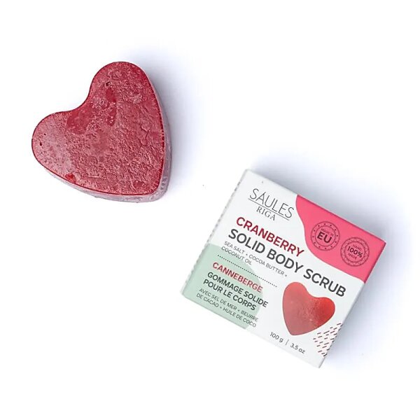 Natürliche Peelingseife Cranberry -- 100g