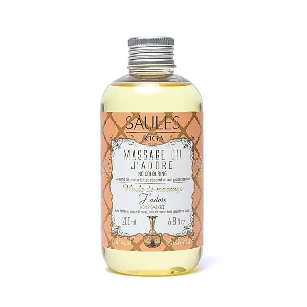 Natürliches Massageöl J`adore -- 200ml