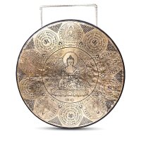 Nepalesischer Gong Buddha Shakyamuni graviert -- 60cm; 9,5kg