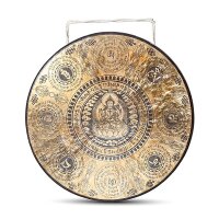 Nepalesischer Gong Chenrezig graviert -- 60cm; 9,5kg