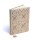 Notizbuch Samt beige/gold mit Blume des Lebens -- 20x15 cm
