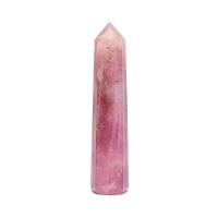 Obelisk Rosenquarz -- 7.5 - 10 cm