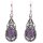 Ohrh&auml;nger Bohemien mit Amethyst -- 3x1.5 cm