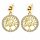 Ohrringe Lebensbaum goldfarben -- &plusmn;2,5 cm