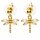 Ohrringe Libelle goldfarben -- &plusmn;2,5 cm