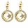 Ohrringe Mond und Stern goldfarben -- &plusmn;2,5 cm
