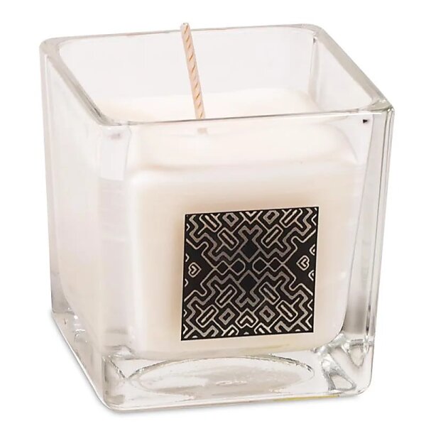 Ökologische Duftkerze Rapswachs Palo Santo -- ±260g; 6x6x6cm